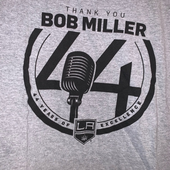 LA Kings Commemorative Bob Miller Tee Mens XL - Picture 2 of 5